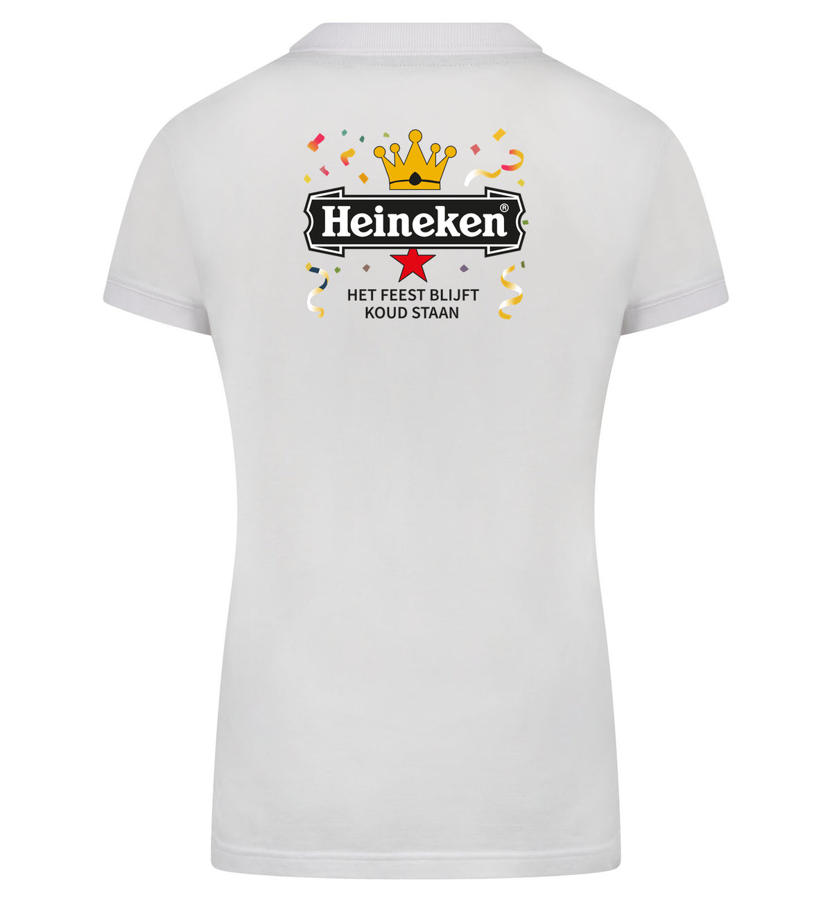 Heineken Het Feest Blijft Koud Staan Polo dames – wit