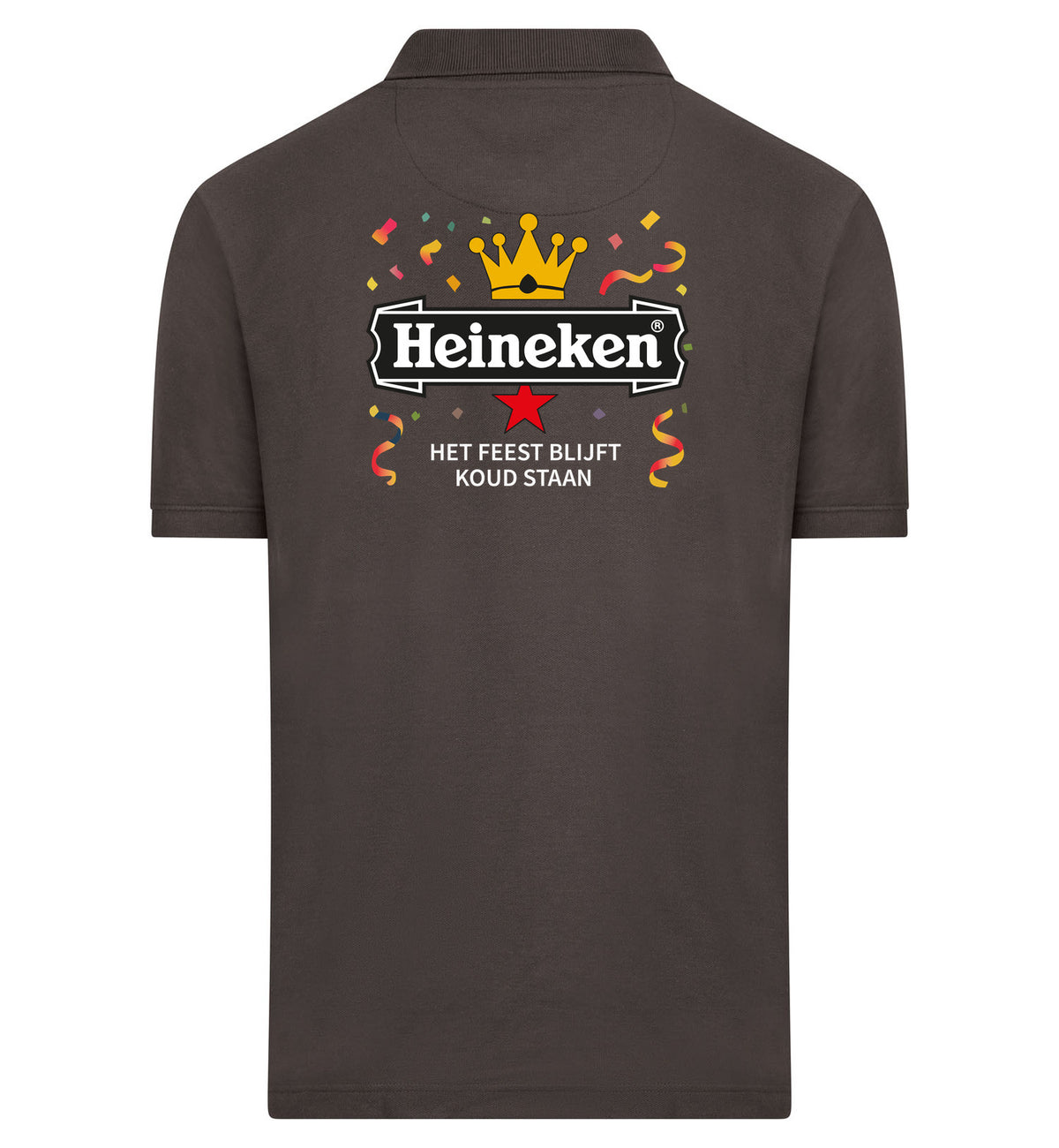 Heineken Het Feest Blijft Koud Staan Polo – grijs