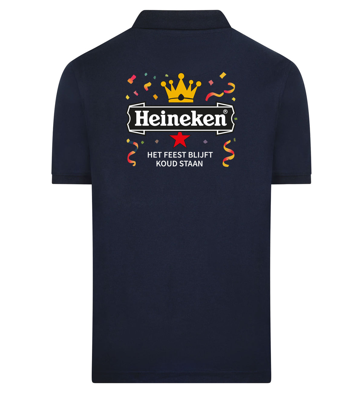Heineken Het Feest Blijft Koud Staan Polo – navy