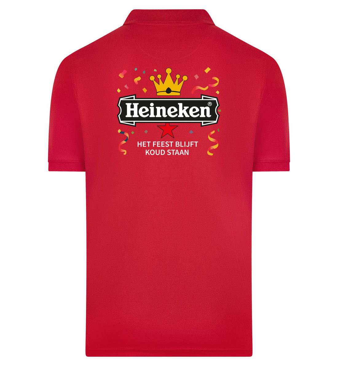 Heineken Het Feest Blijft Koud Staan Polo – rood