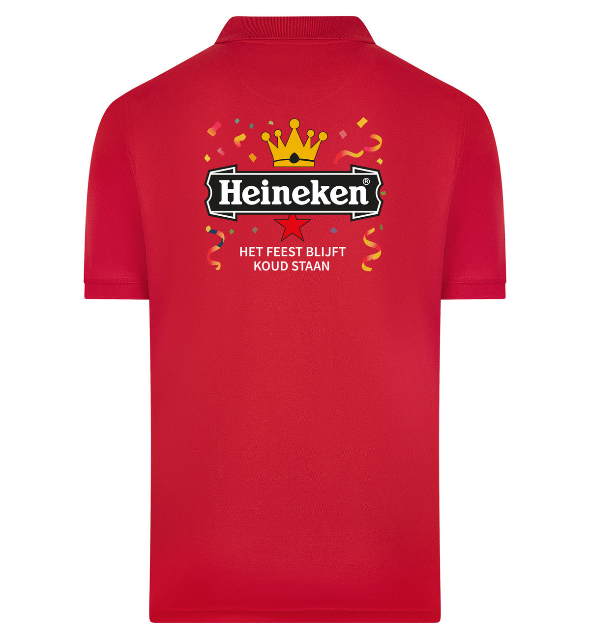 Heineken Het Feest Blijft Koud Staan Polo – rood