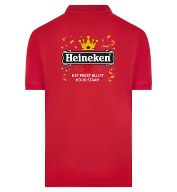 Heineken Het Feest Blijft Koud Staan Polo – rood