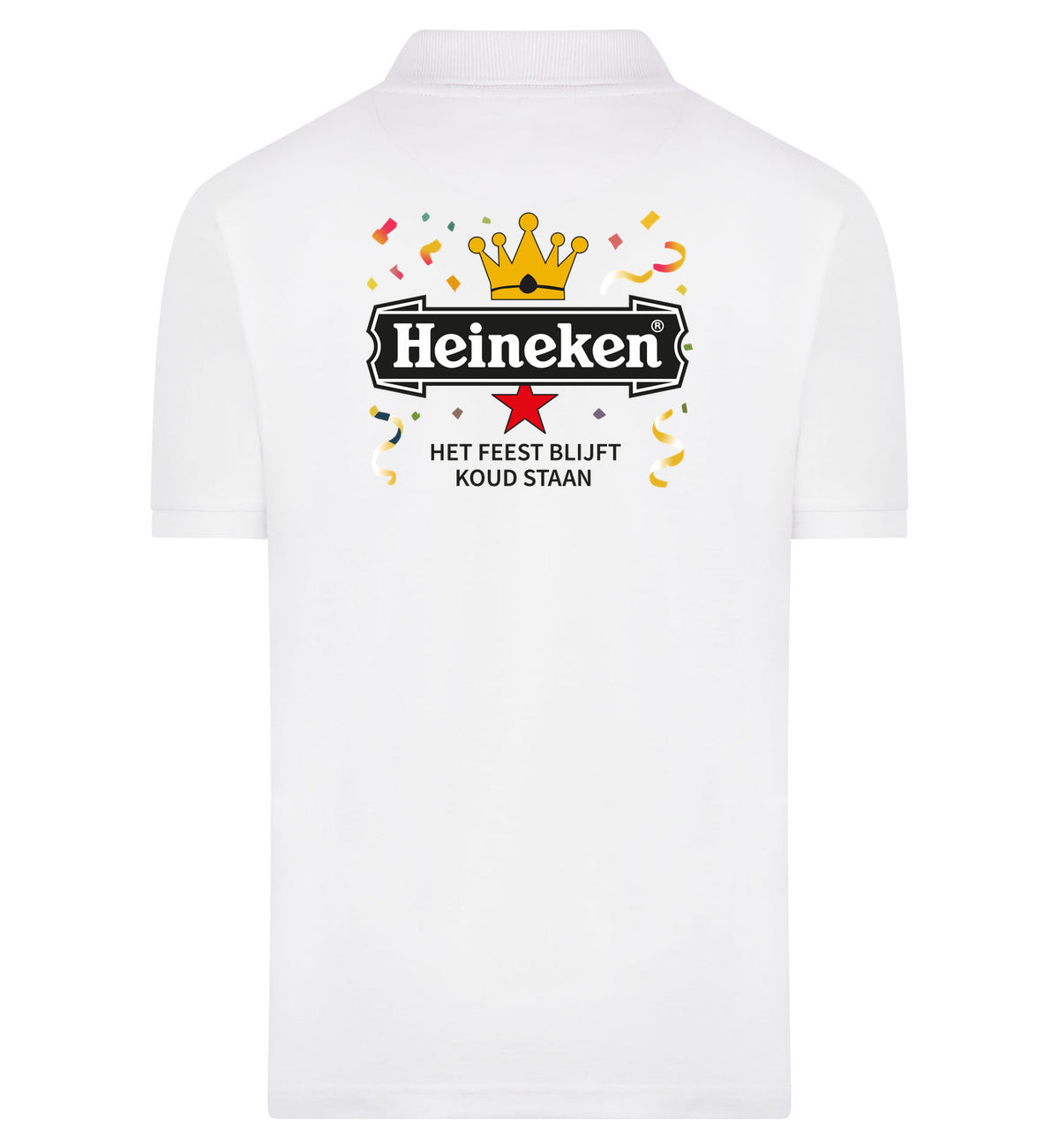 Heineken Het Feest Blijft Koud Staan Polo – wit