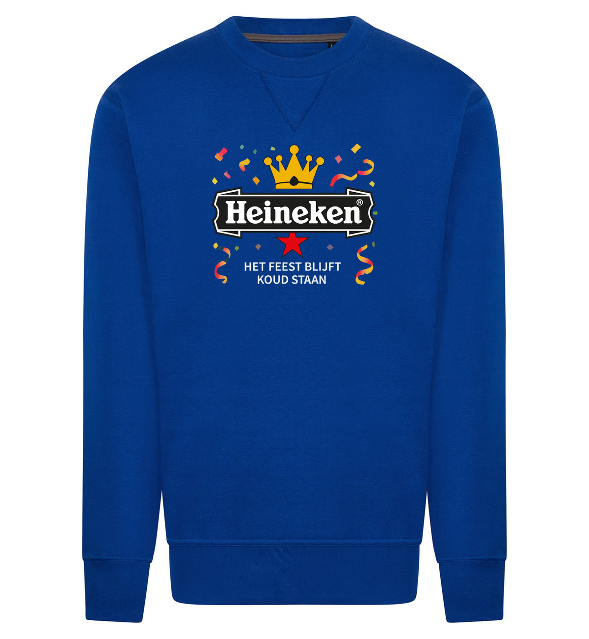 Heineken Het Feest Blijft Koud Staan Sweater – blauw