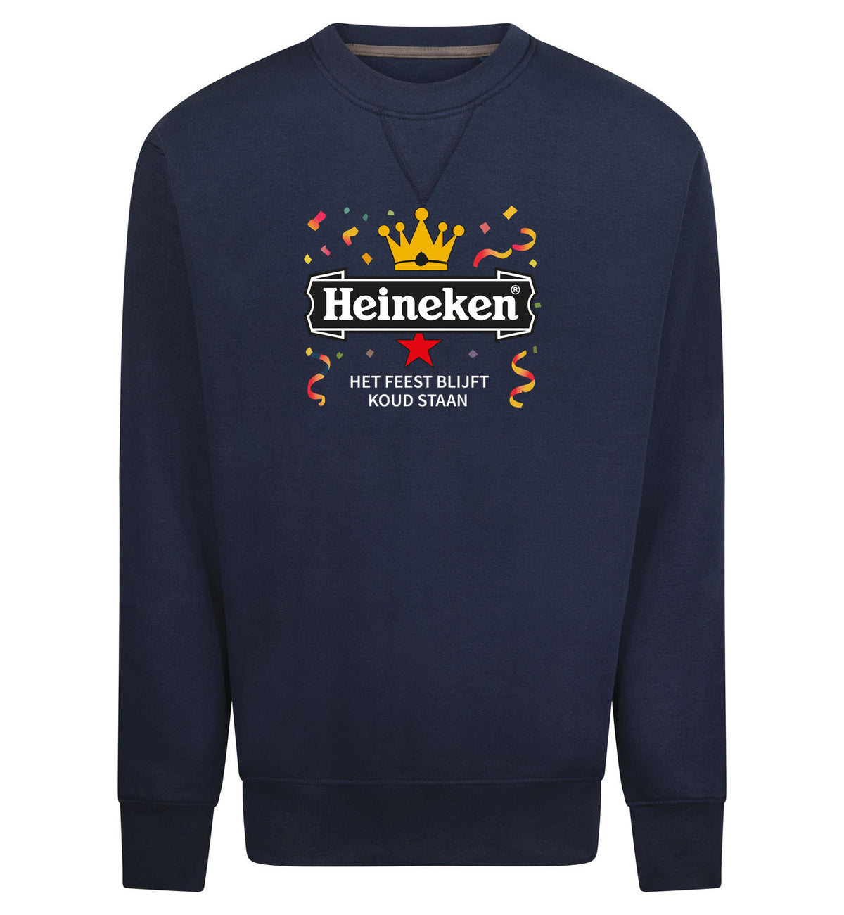 Heineken Het Feest Blijft Koud Staan Sweater – navy