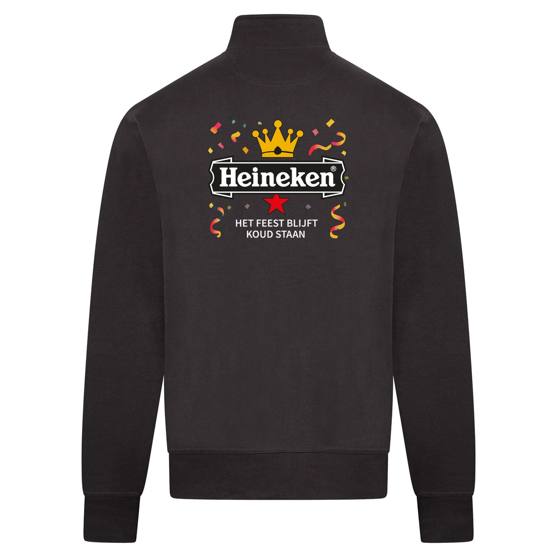 Heineken Het Feest Blijft Koud Staan Sweatvest – rood – back
