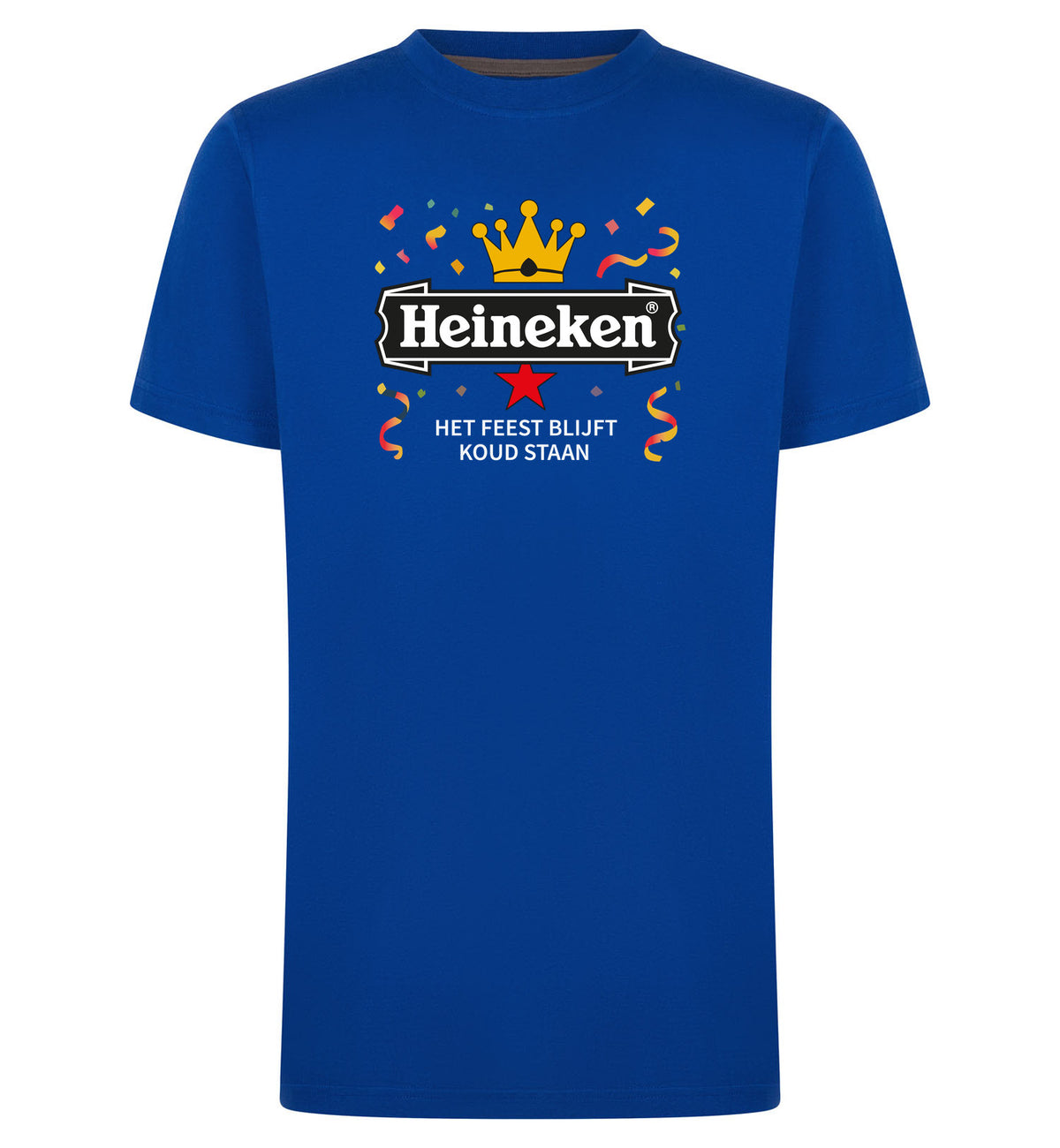 Heineken Het Feest Blijft Koud Staan T-Shirt – blauw