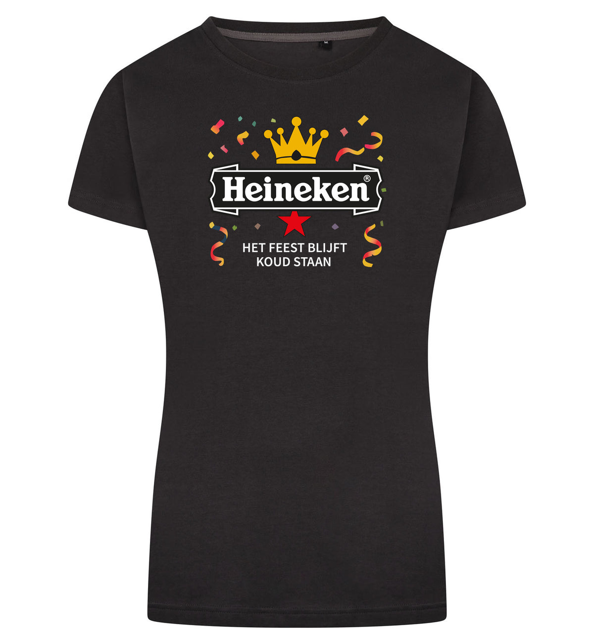 Heineken Het Feest Blijft Koud Staan T-Shirt Dames – antraciet