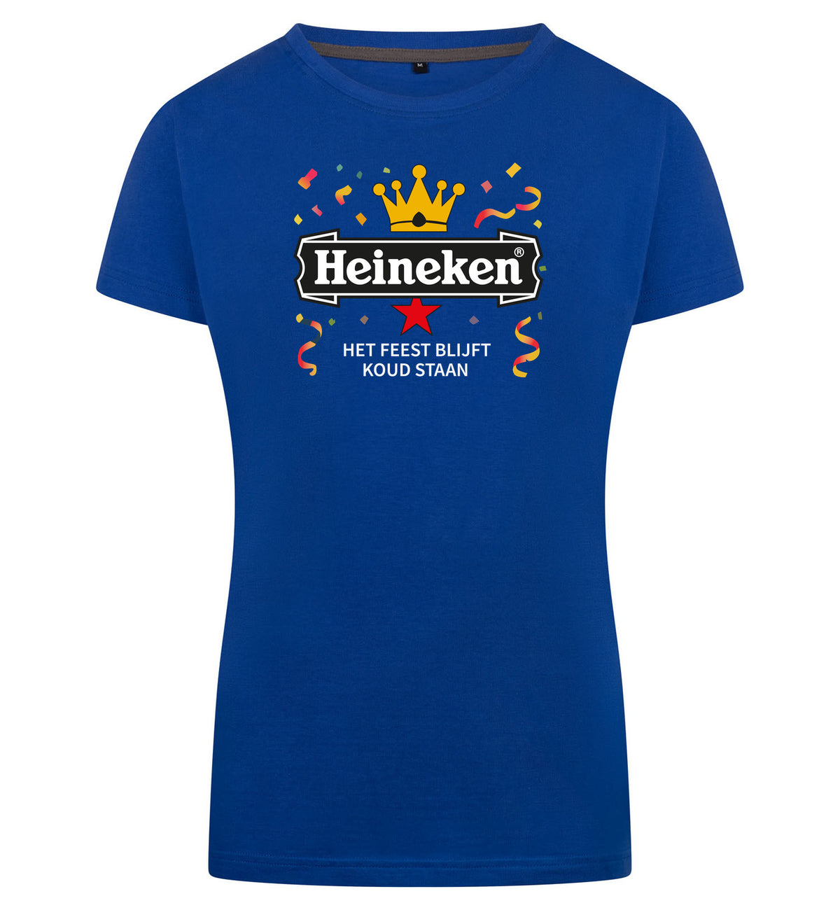 Heineken Het Feest Blijft Koud Staan T-Shirt Dames – blauw