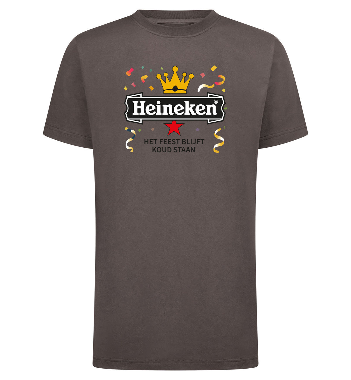 Heineken Het Feest Blijft Koud Staan T-Shirt – grijs