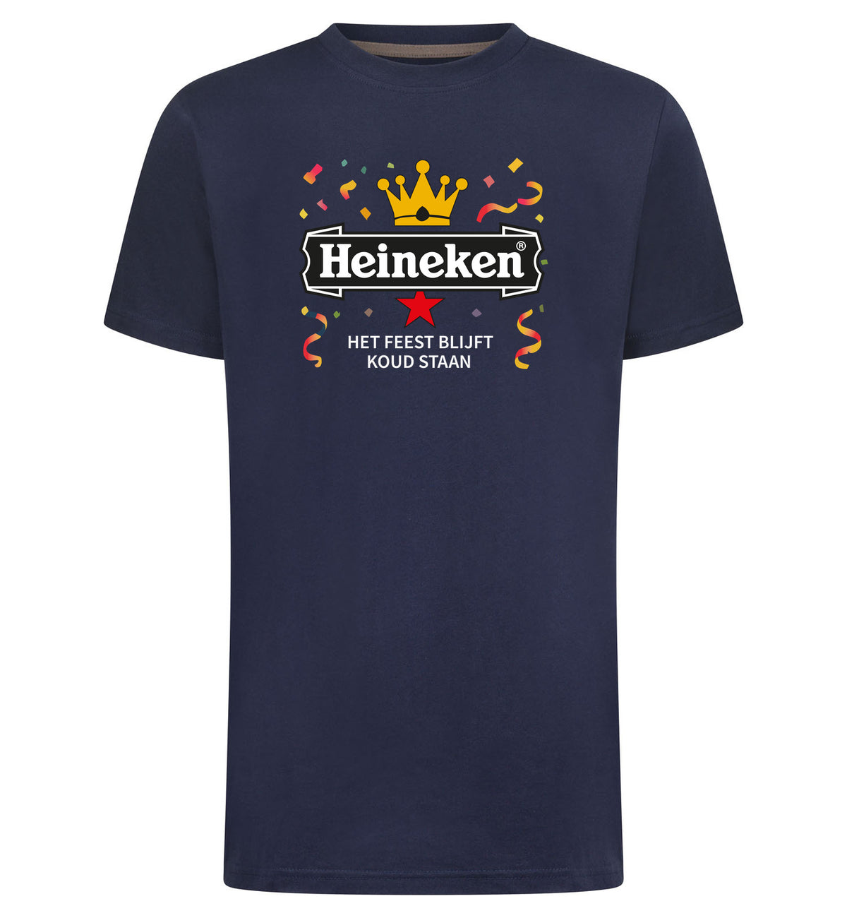 Heineken Het Feest Blijft Koud Staan T-Shirt – navy