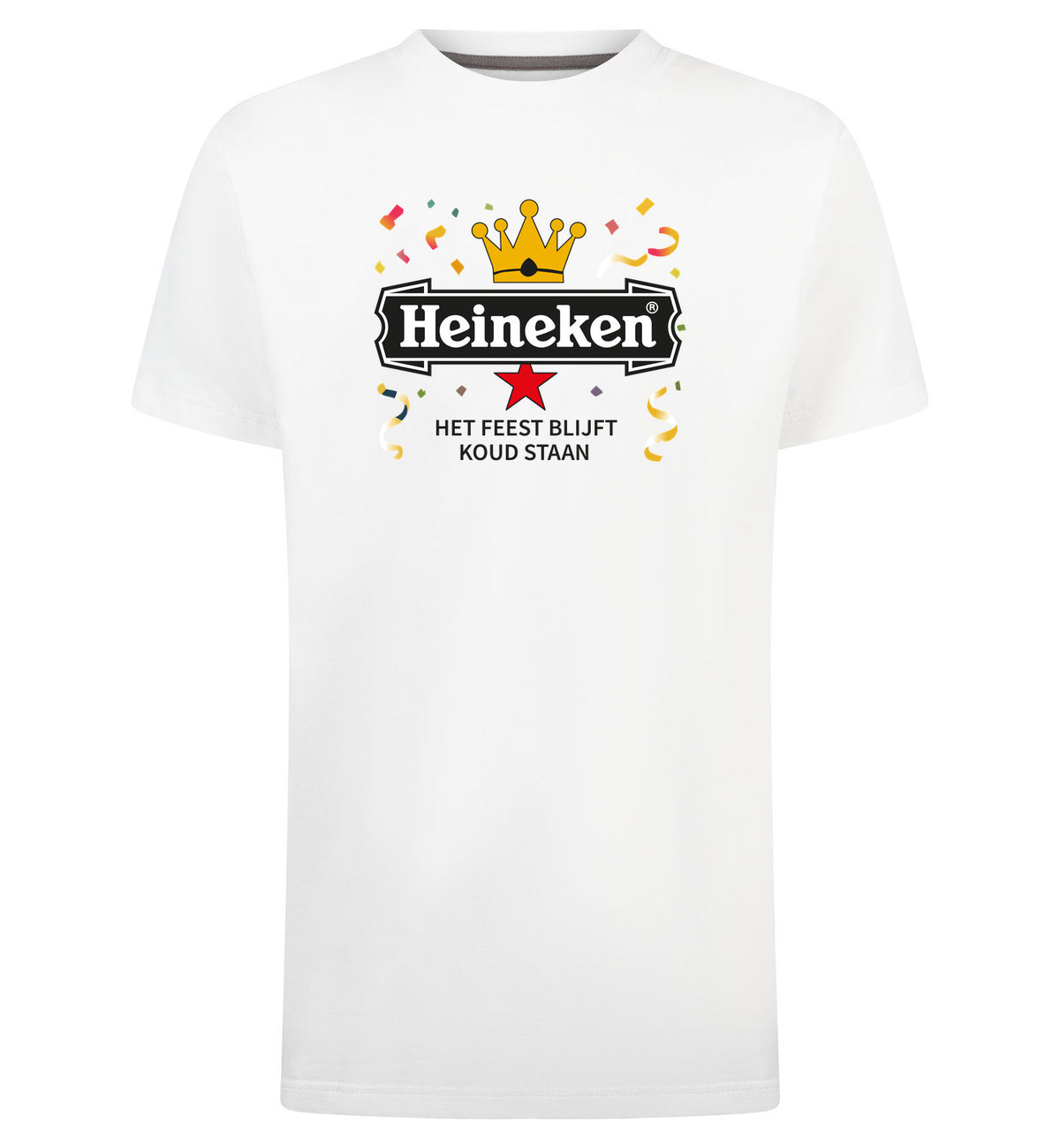 Heineken Het Feest Blijft Koud Staan T-Shirt – wit