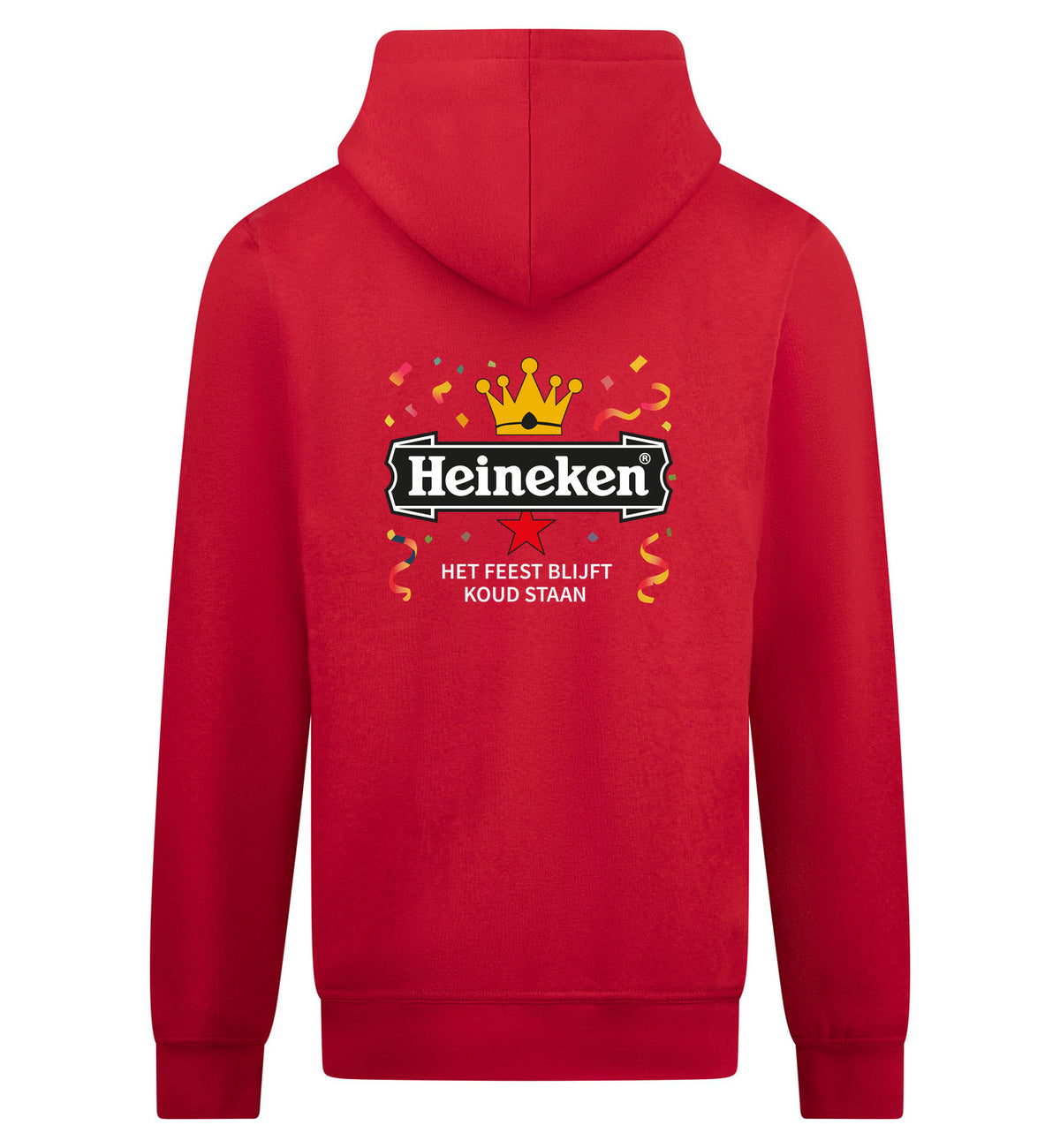 Heineken Het Feest Blijft Koud Staan Vest – rood