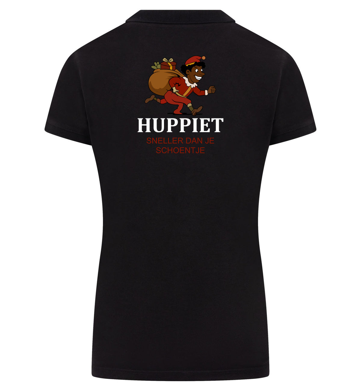 Huppiet Polo dames – zwart