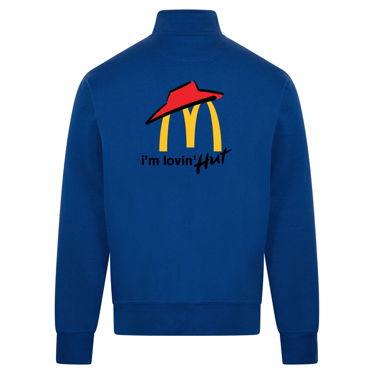 I'm lovin' hut Sweatvest – blauw – back