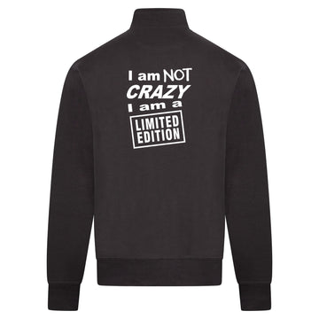 I'M NOT CRAZY Sweatvest – antraciet – back