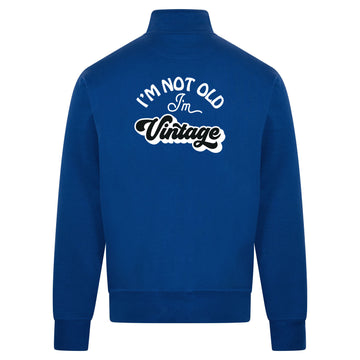 I'M VINTAGE Sweatvest – blauw – back