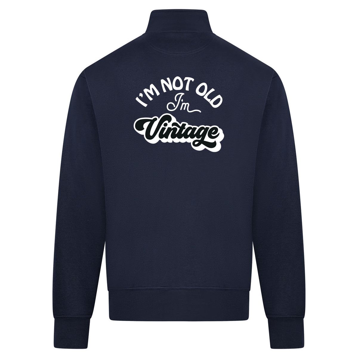 I'M VINTAGE Sweatvest – navy – back