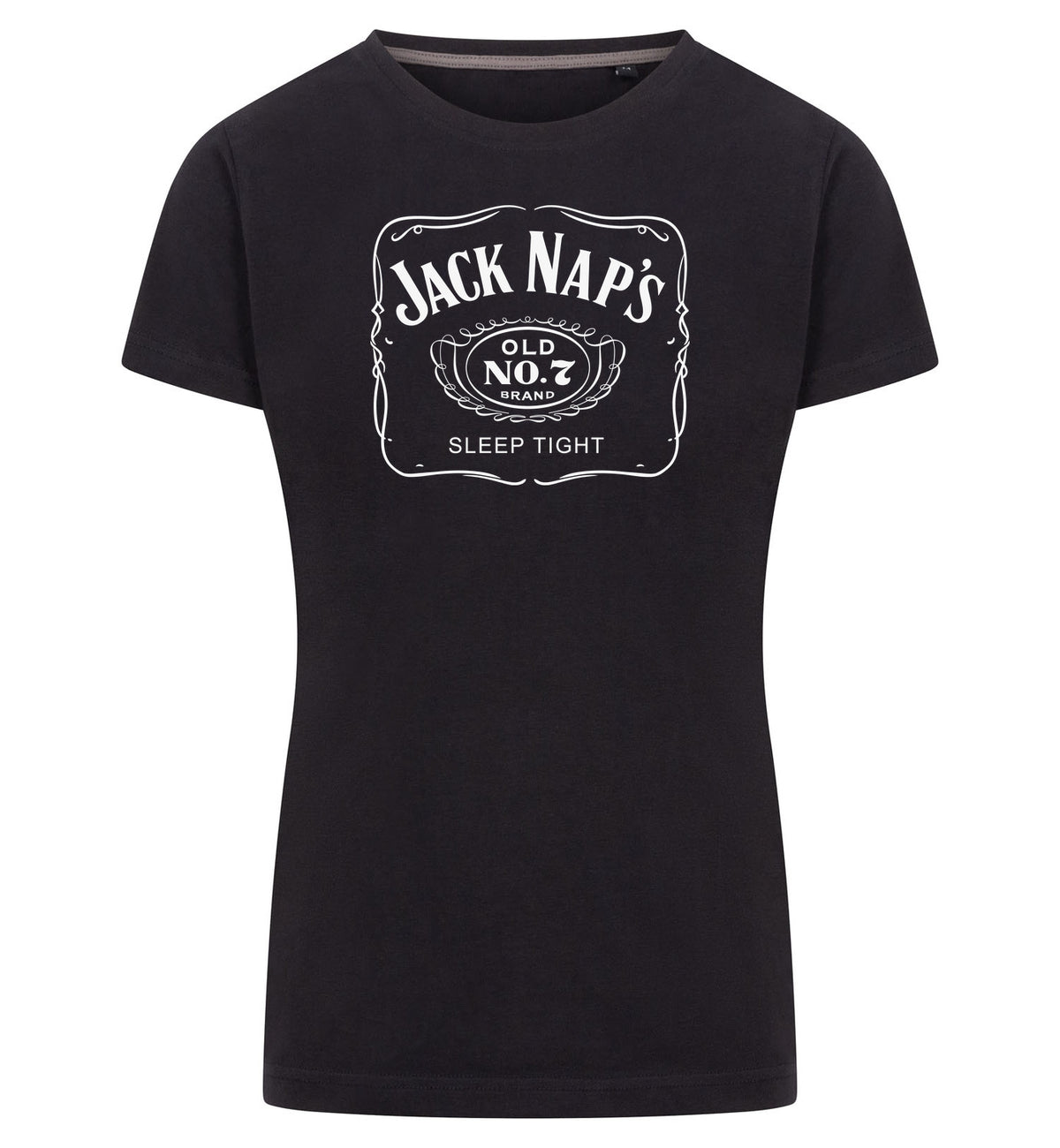 Jack Naps T-Shirt Dames – zwart