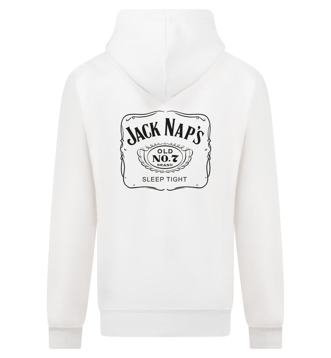 Jack Naps Hoodie met rits – wit