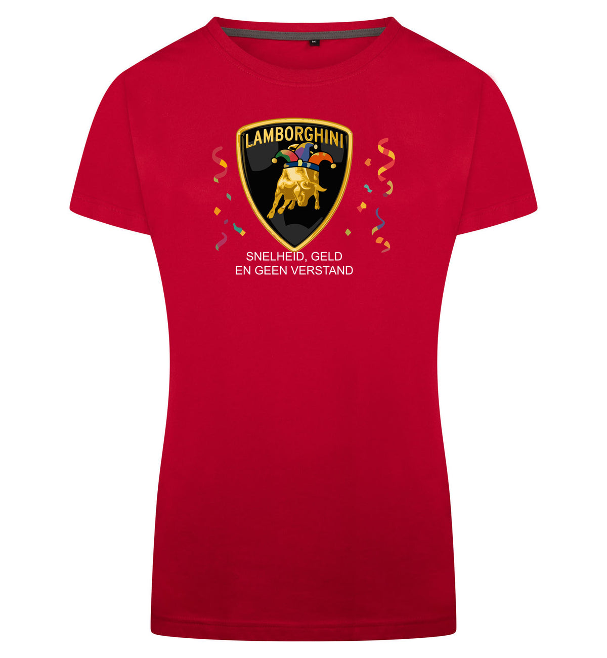 Lamborghini T-Shirt Dames – rood