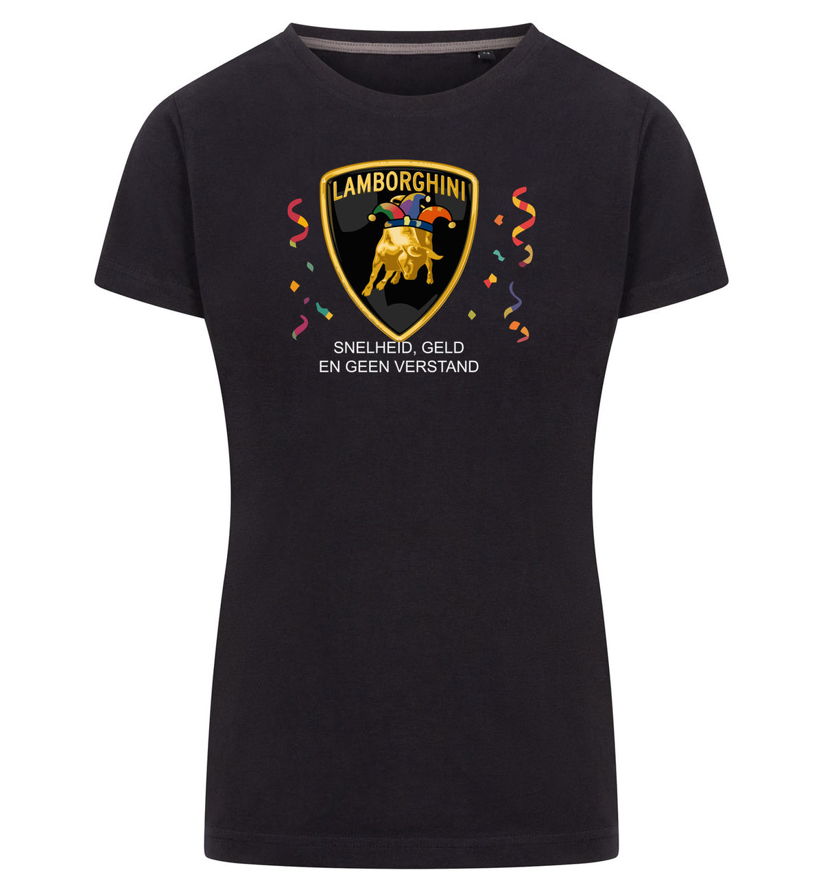 Lamborghini T-Shirt Dames – zwart