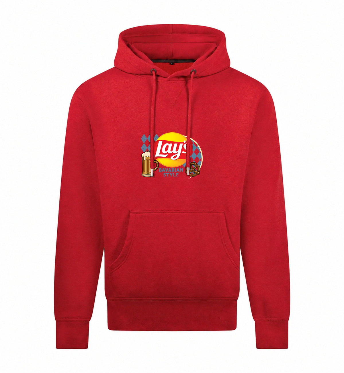 Lay's Bavarian Style Hoodie – rood