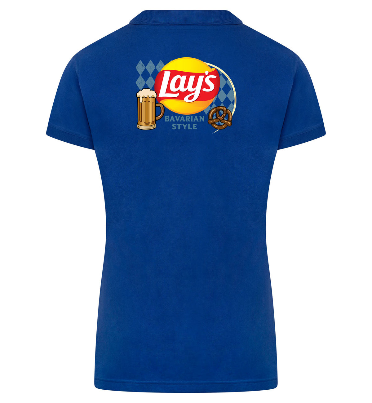 Lay's Bavarian Style Polo dames – blauw