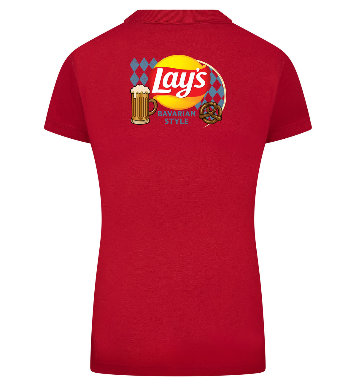 Lay's Bavarian Style Polo dames – rood