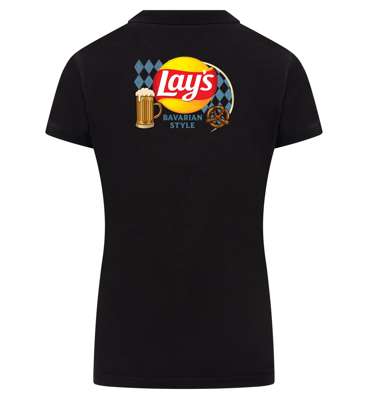 Lay's Bavarian Style Polo dames – zwart