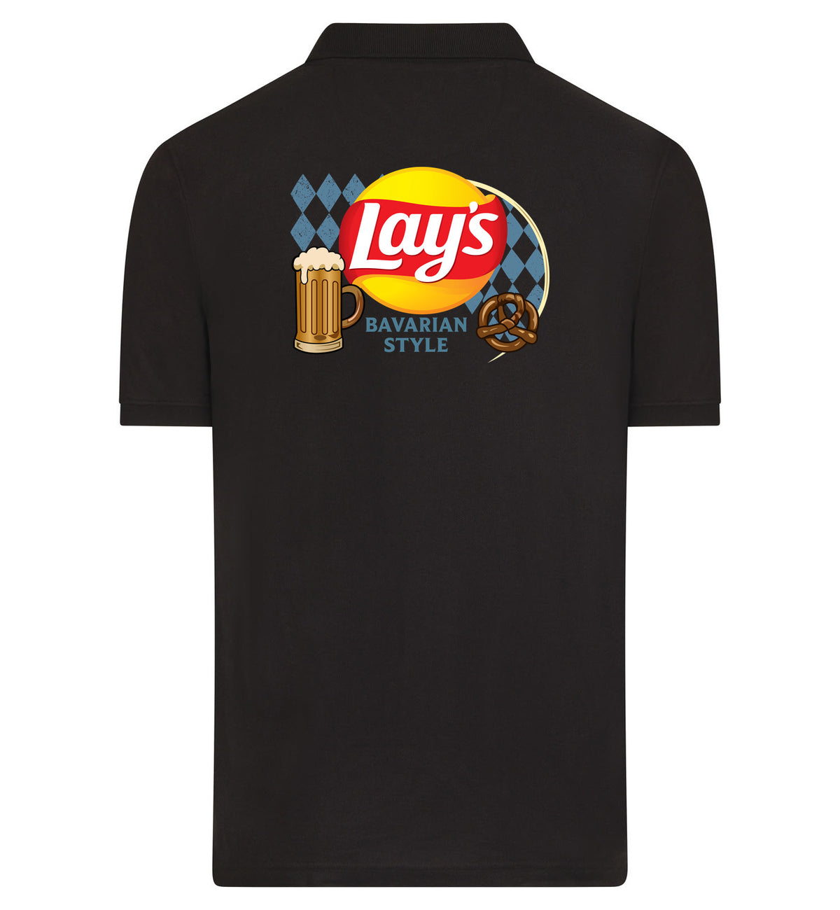 Lay's Bavarian Style Polo – zwart