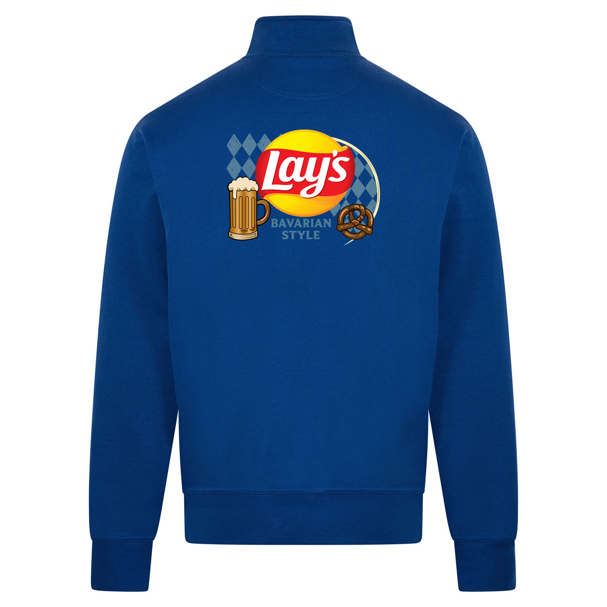 Lay's Bavarian Style Sweatvest – blauw – back