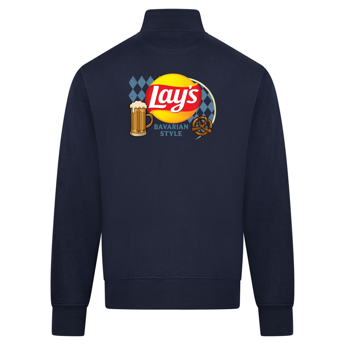 Lay's Bavarian Style Sweatvest – navy – back