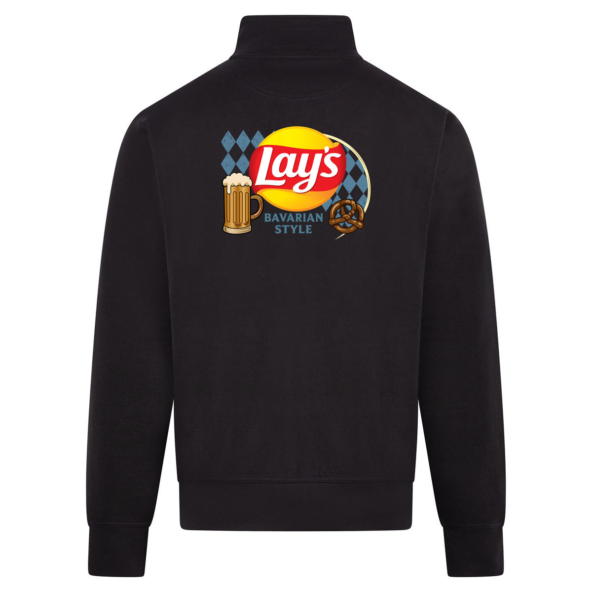 Lay's Bavarian Style Sweatvest – zwart – back