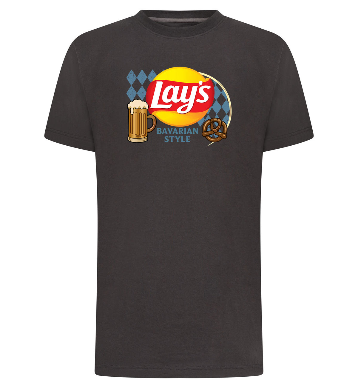Lay's Bavarian Style T-Shirt – antraciet