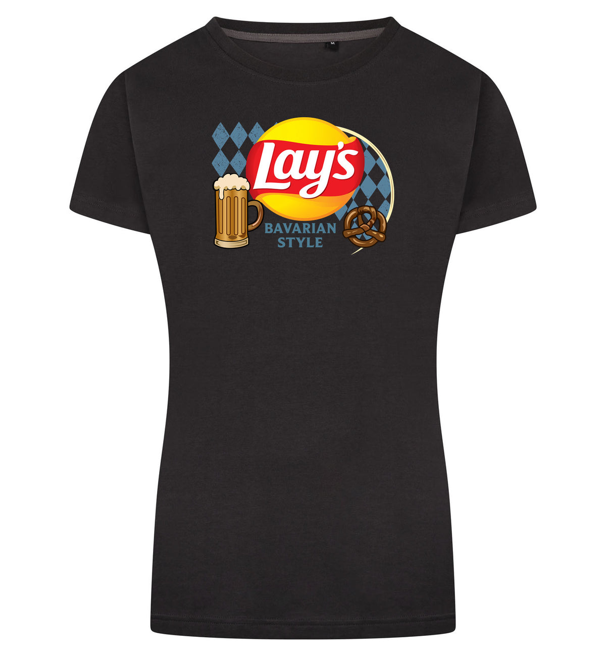 Lay's Bavarian Style T-Shirt Dames – antraciet