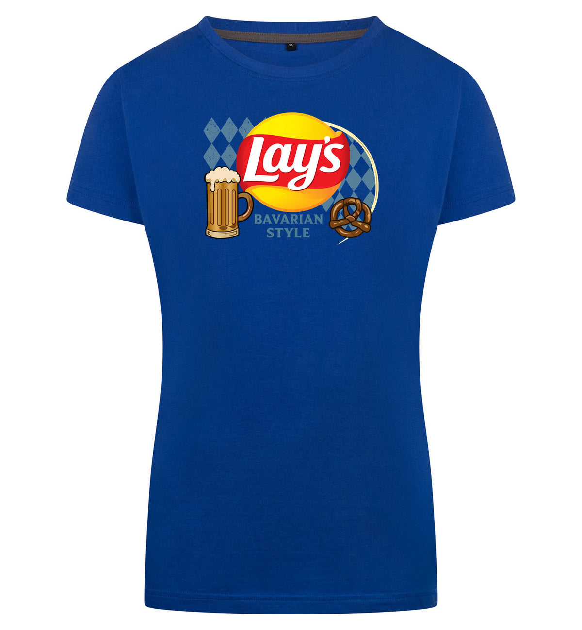 Lay's Bavarian Style T-Shirt Dames – blauw