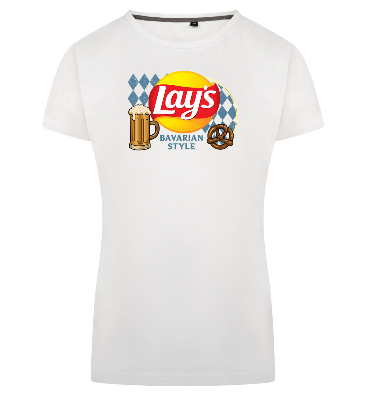 Lay's Bavarian Style T-Shirt Dames – wit