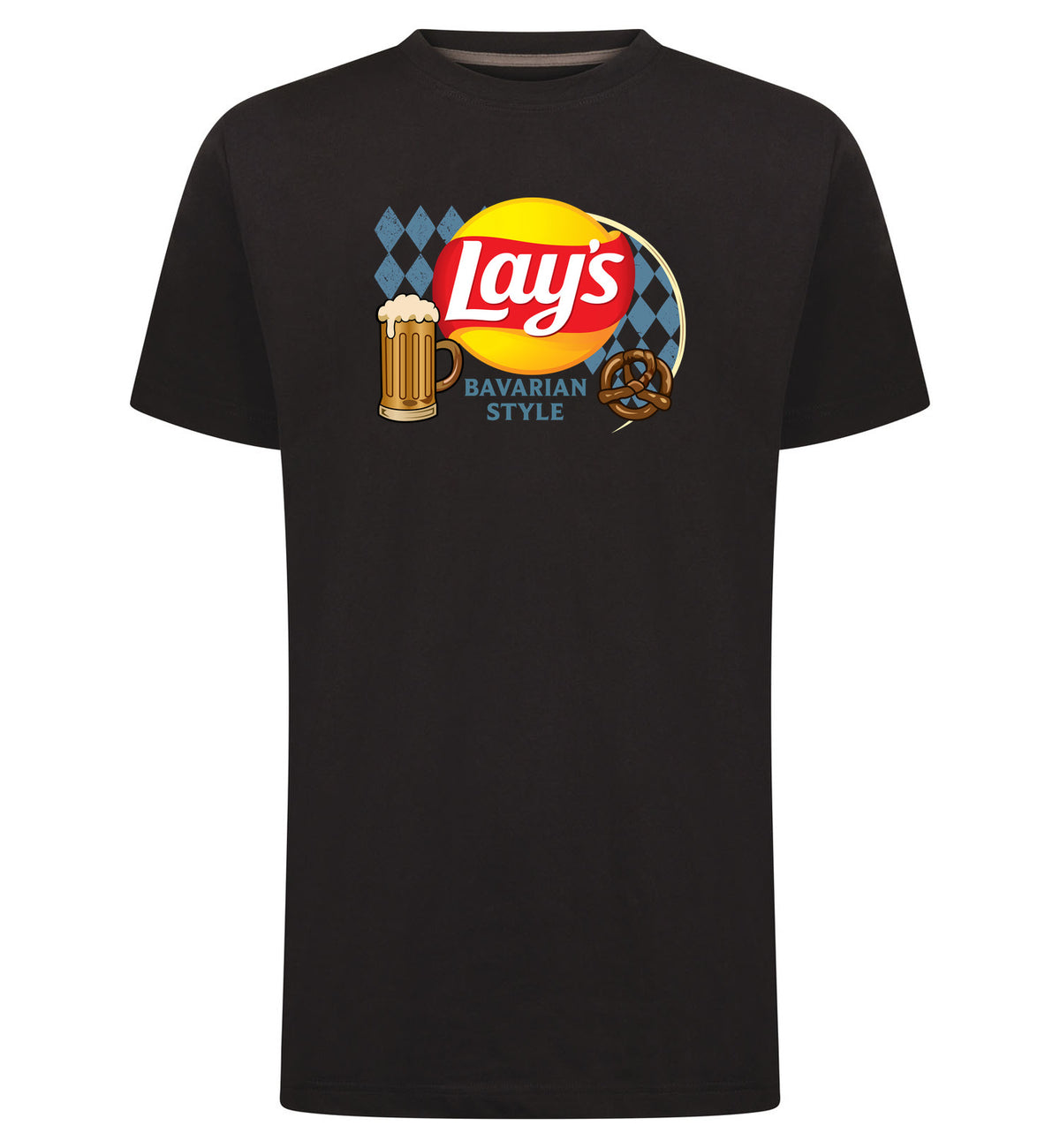 Lay's Bavarian Style T-Shirt – zwart