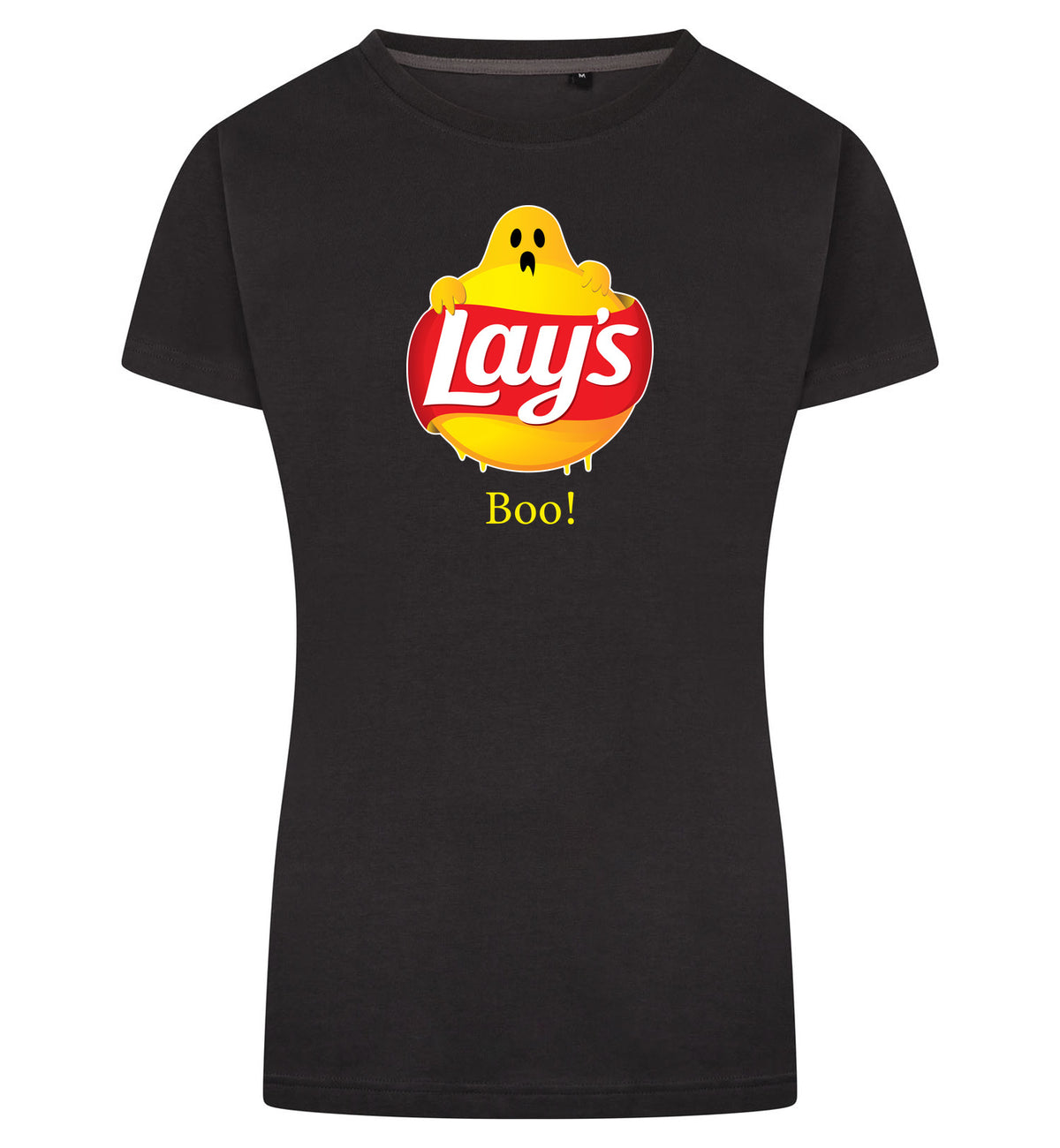 Lay's Boo T-Shirt Dames – antraciet