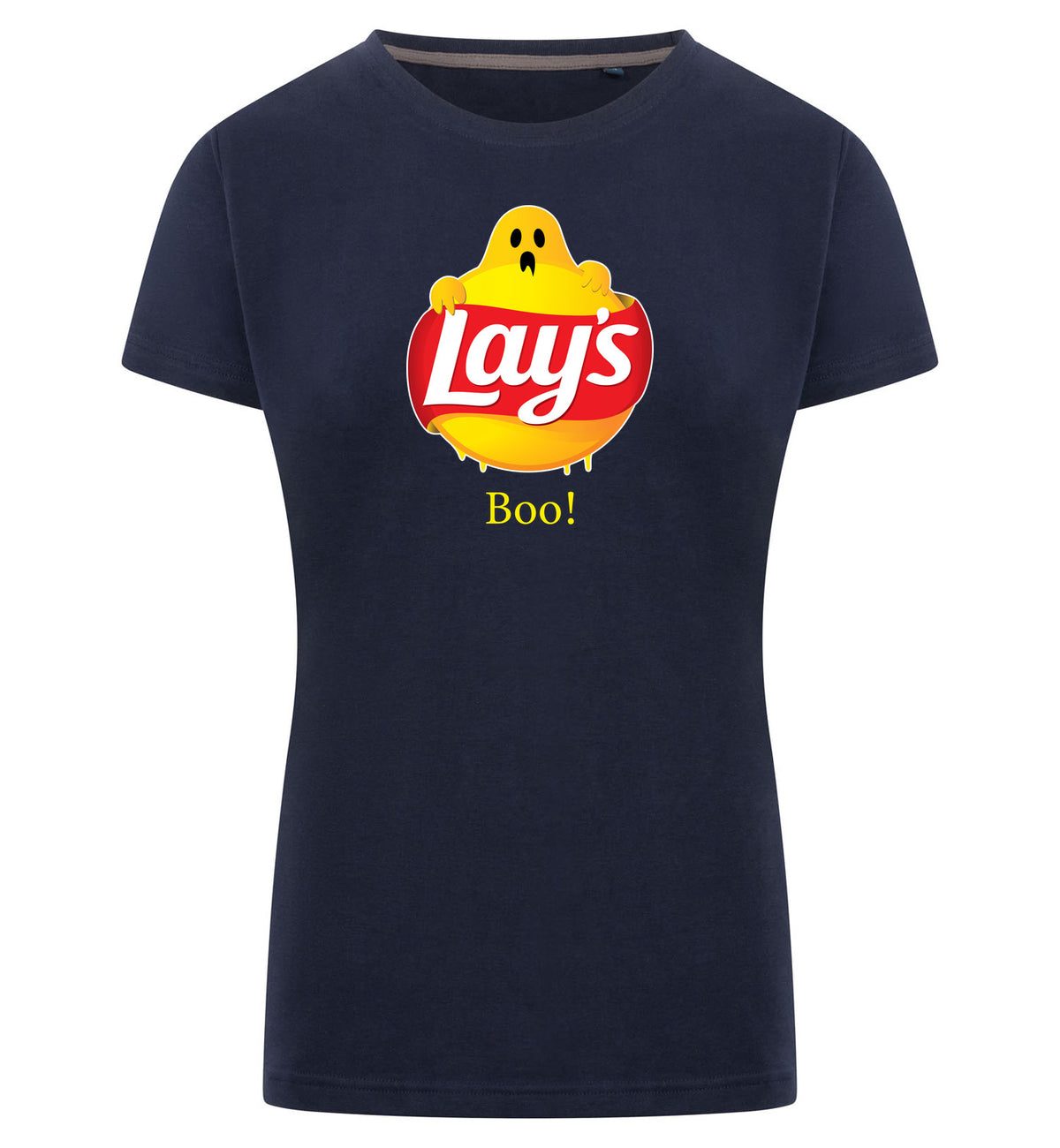 Lay's Boo T-Shirt Dames – navy