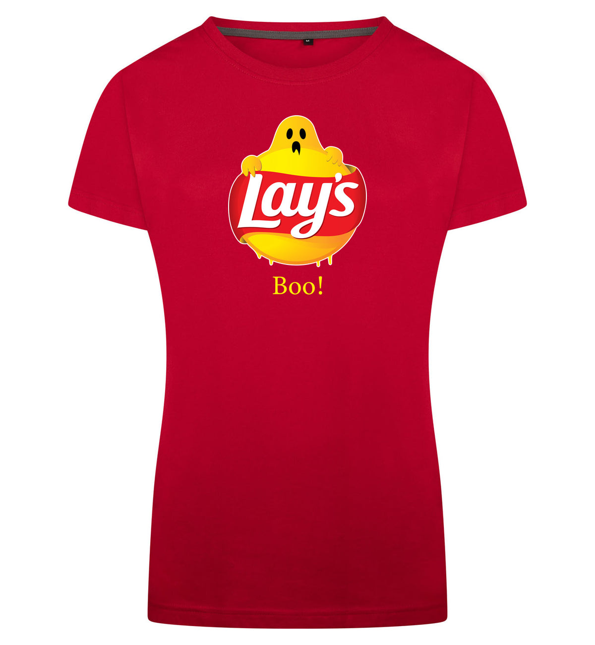 Lay's Boo T-Shirt Dames – rood