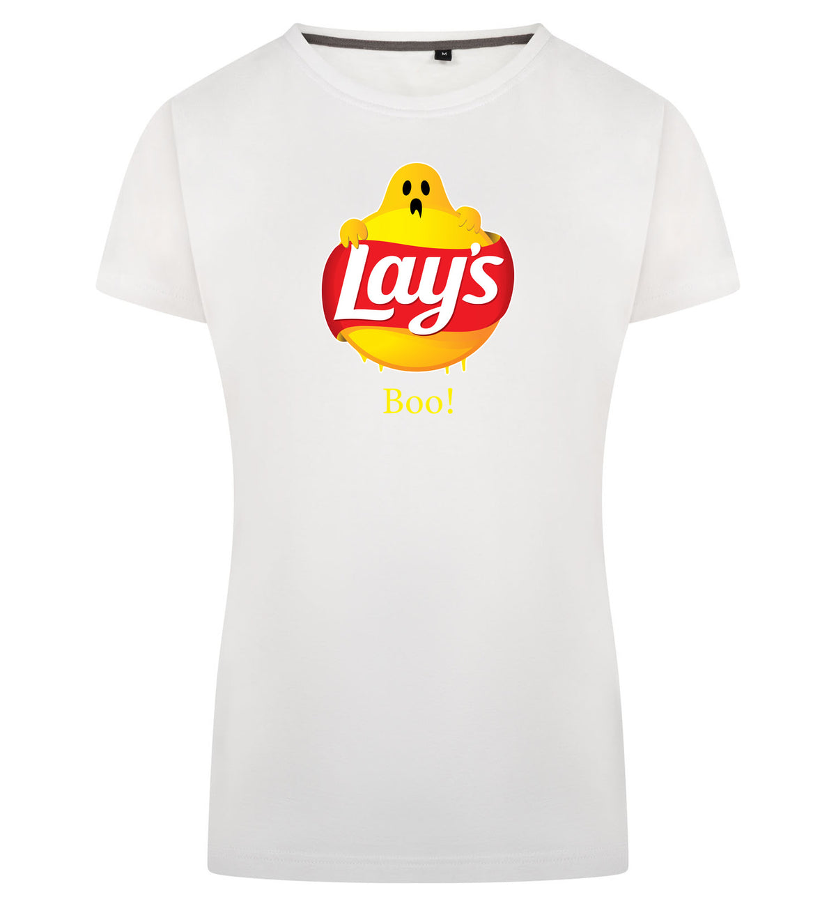 Lay's Boo T-Shirt Dames – wit