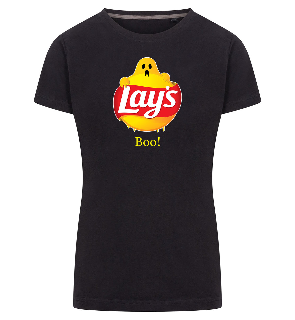 Lay's Boo T-Shirt Dames – zwart
