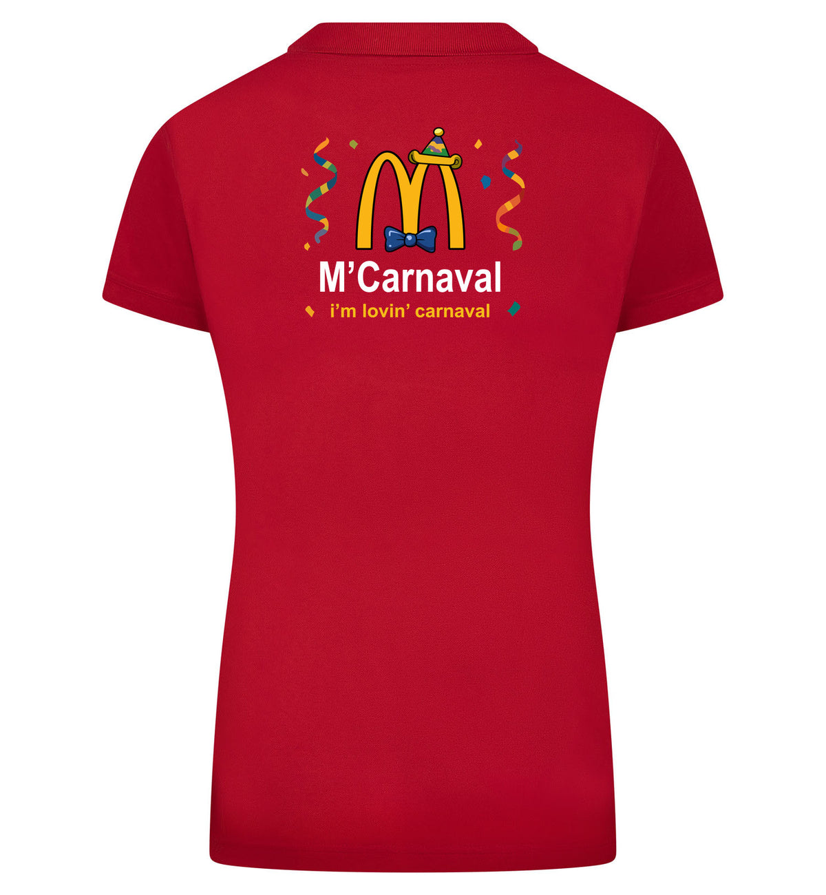 M'Carnaval Polo dames – rood