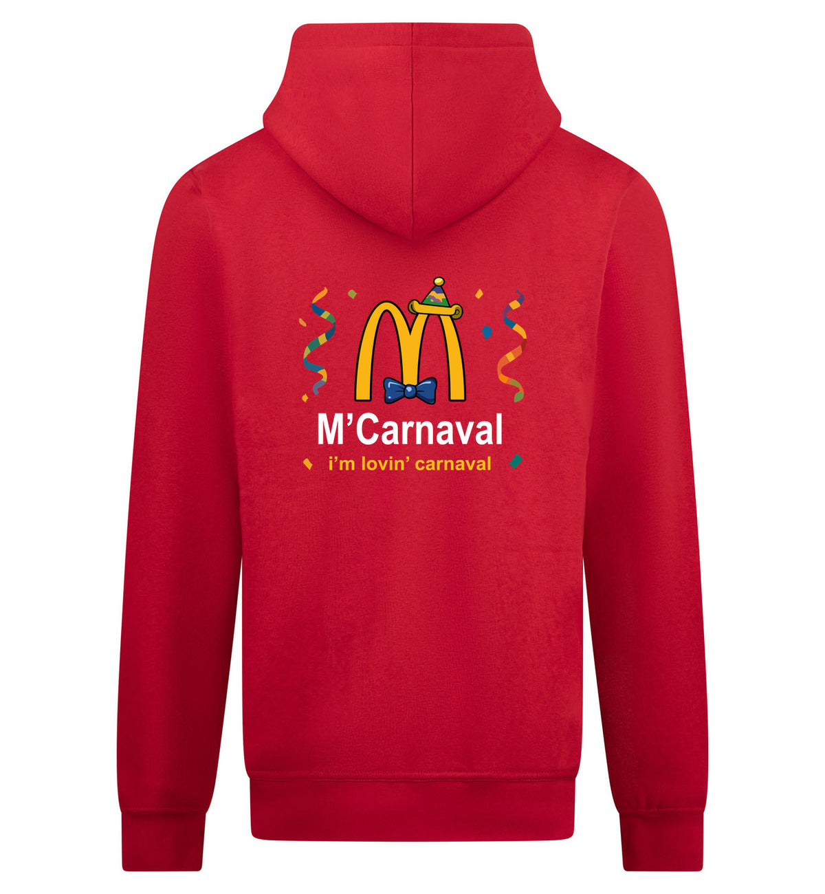M'Carnaval Hoodie met rits – rood