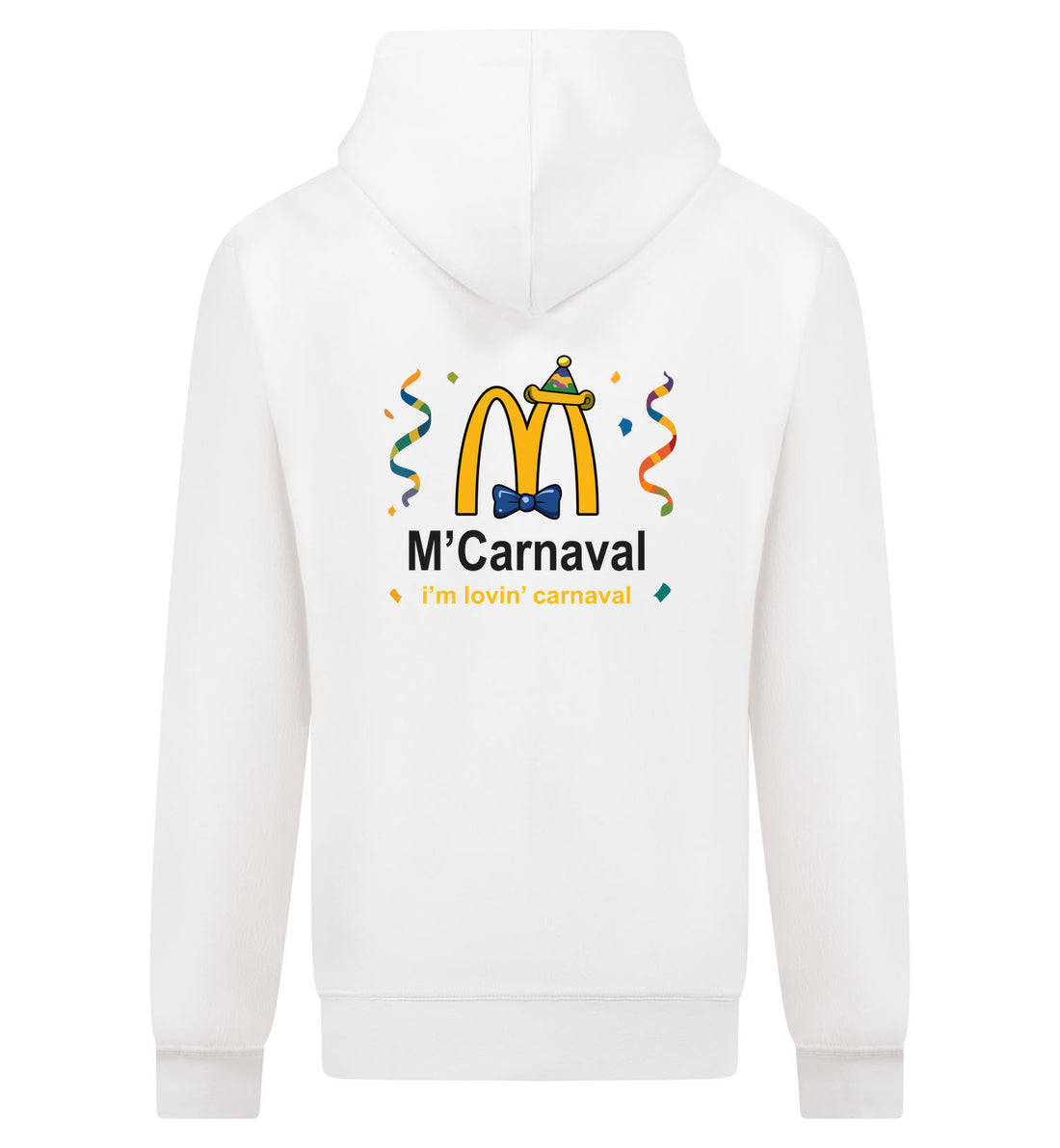 M'Carnaval Hoodie met rits – wit