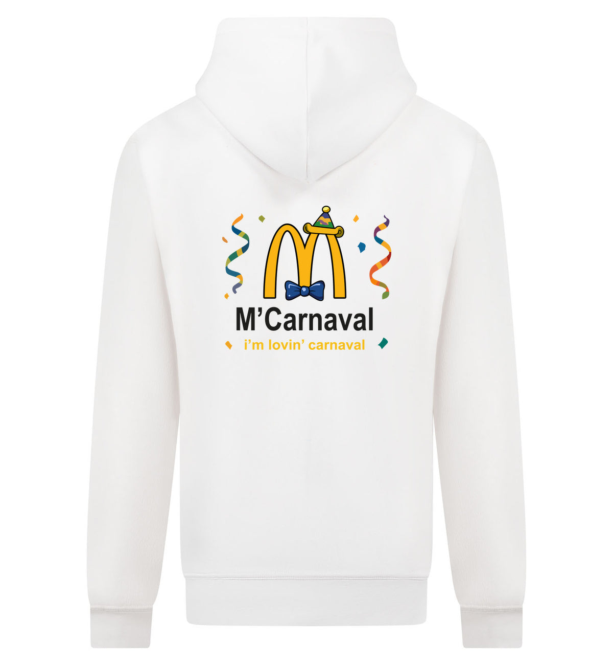 M'Carnaval Hoodie met rits – wit