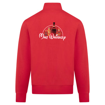 MALT WHISKEY Sweatvest – rood – back