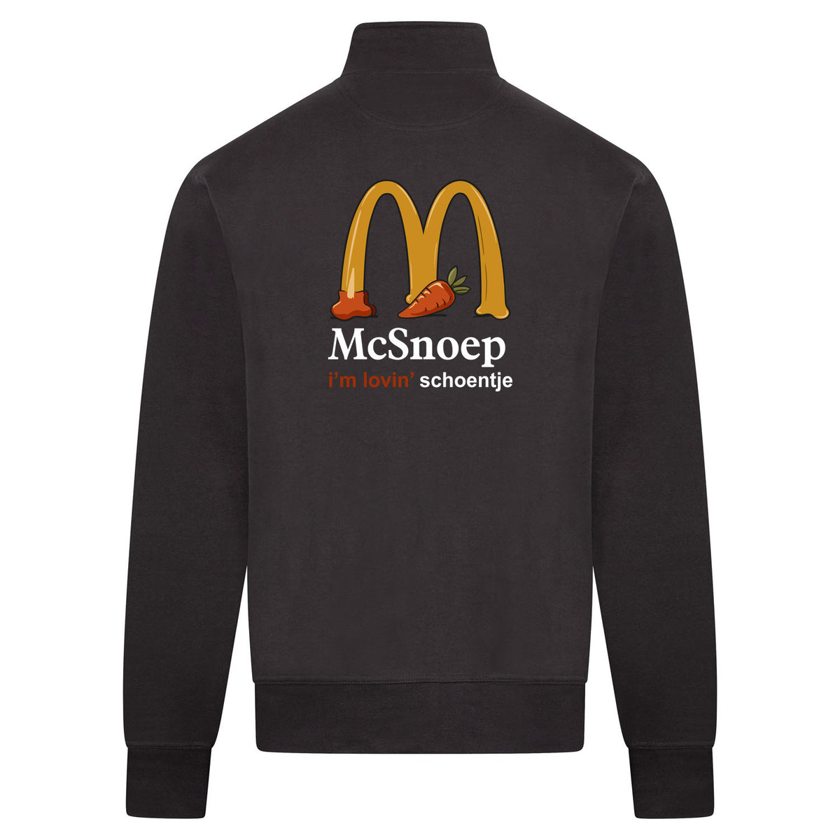 McSnoep Sweatvest – antraciet – back